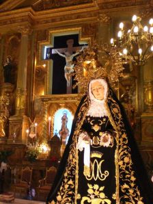 Virgen de los Dolores en el Altar Mayor